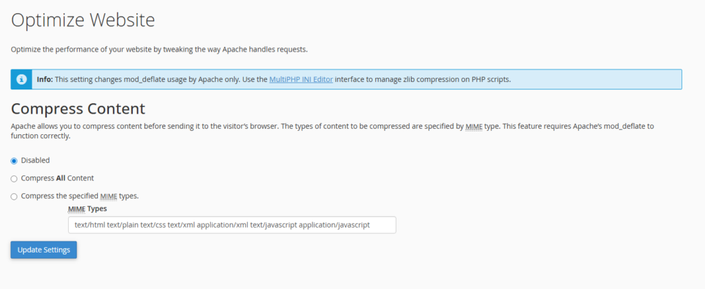 How to Enable Website Compression in cPanel