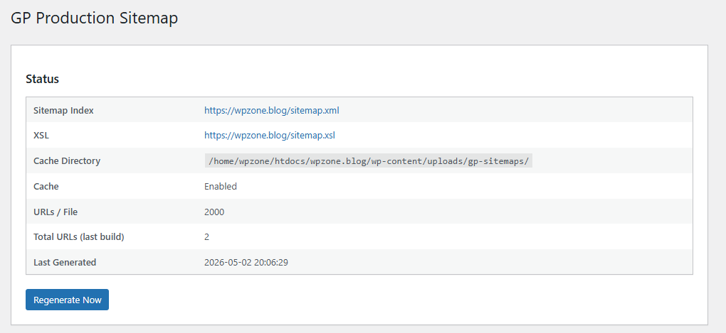 Production XML Sitemap Plugin for WordPress