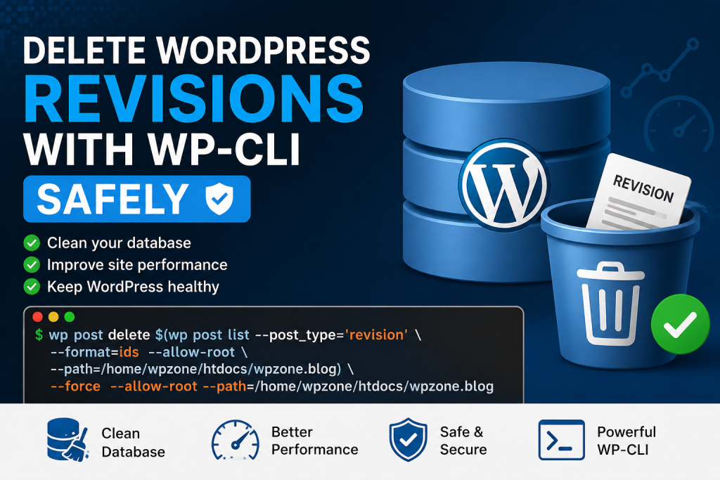Delete WordPress Revisions with WP-CLI Safely