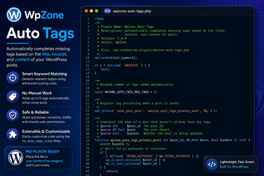 Automatically Add Tags to WordPress Posts with PHP