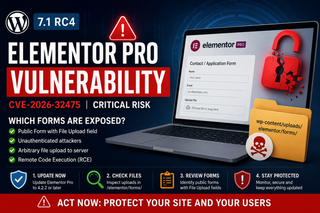 Elementor Pro vulnerability
