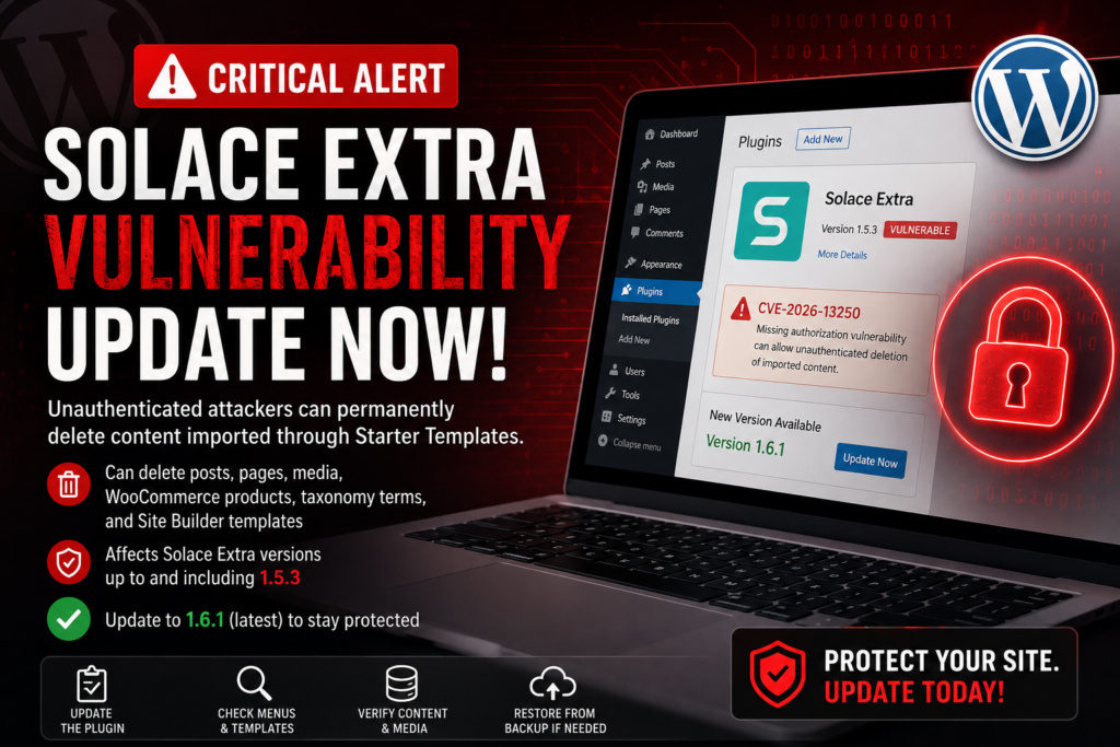 Solace Extra vulnerability
