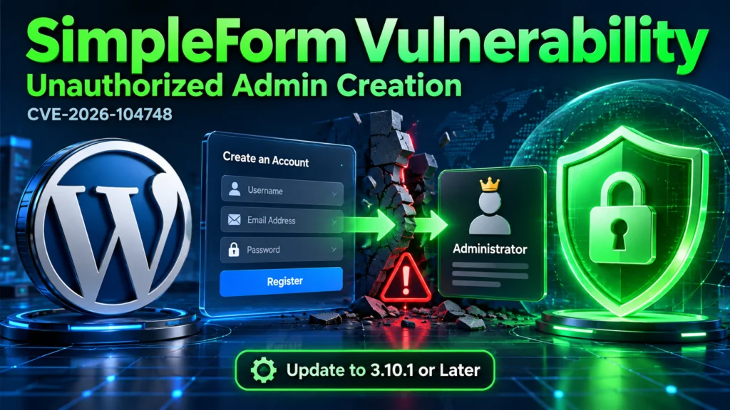 SimpleForm Vulnerability: Critical WordPress Admin Risk